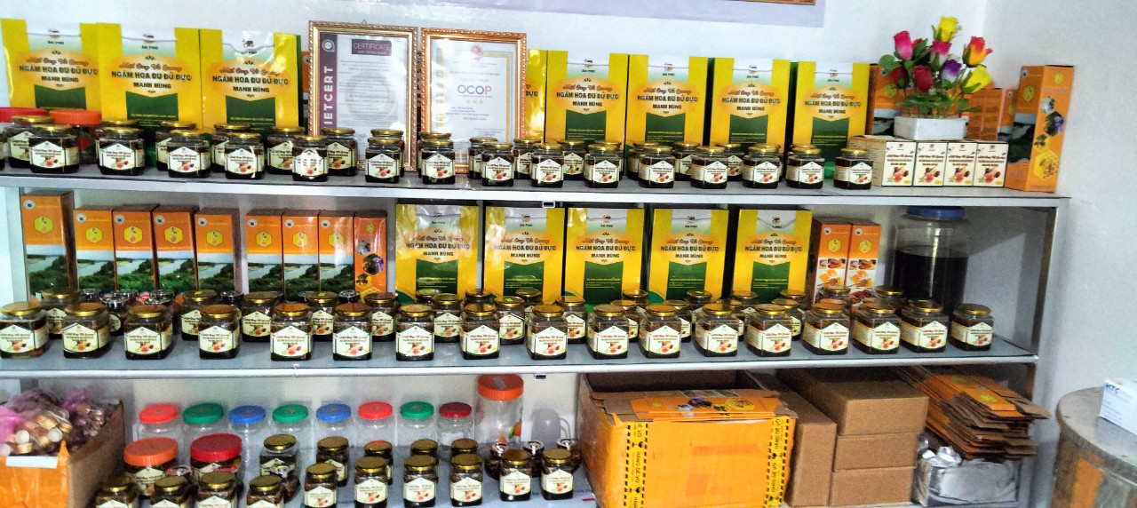 Mật ong ngâm hoa đu đủ đực